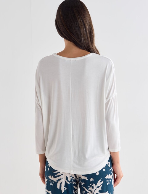 Whistle Sleep 3/4 Sleeve Batwing Top, Ivory product photo View 02 L