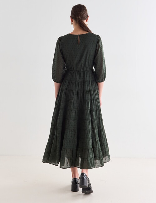State of play Maddy 3/4 Sleeve Dress, Forest product photo View 02 L