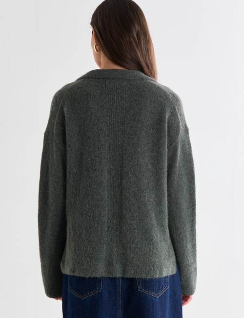 Mineral Olly Alpaca Blend Sweater, Sage product photo View 02 L