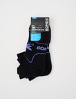 Bonds X-Temp Sport Low Cut Sock, 2-Pack, Black product photo View 02 S