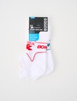 Bonds X-Temp Sport Low Cut Sock, 2-Pack, White product photo View 02 S