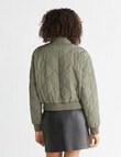Calvin Klein Quilted Bomber Jacket, Olive product photo View 02 S