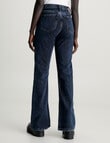 Calvin Klein Authentic Bootcut Front Split Jean, Dark Denim product photo View 02 S