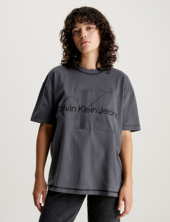 Calvin Klein Hero Monologo Boyfriend T-Shirt, Black product photo