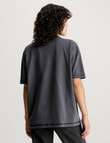 Calvin Klein Hero Monologo Boyfriend T-Shirt, Black product photo View 02 S