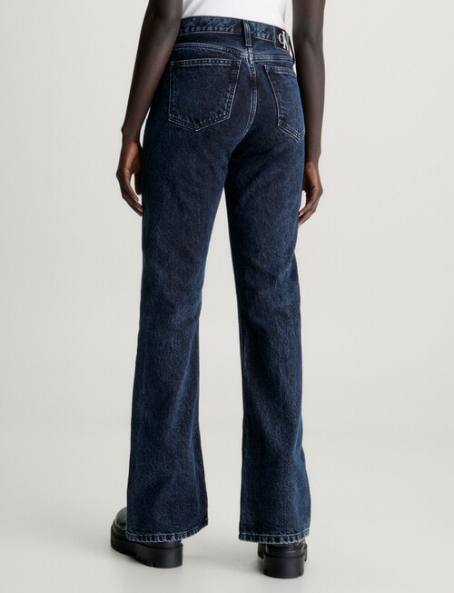 Calvin Klein Authentic Bootcut Front Split Jean, Dark Denim product photo View 02 L