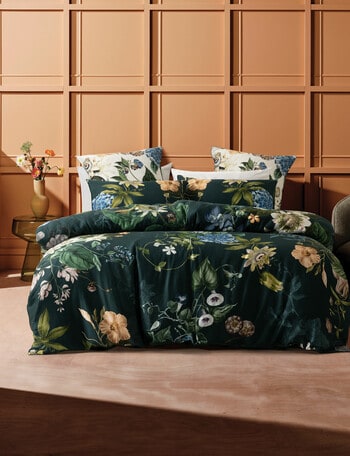 Linen House Marguerite Duvet Cover Set, Forest product photo