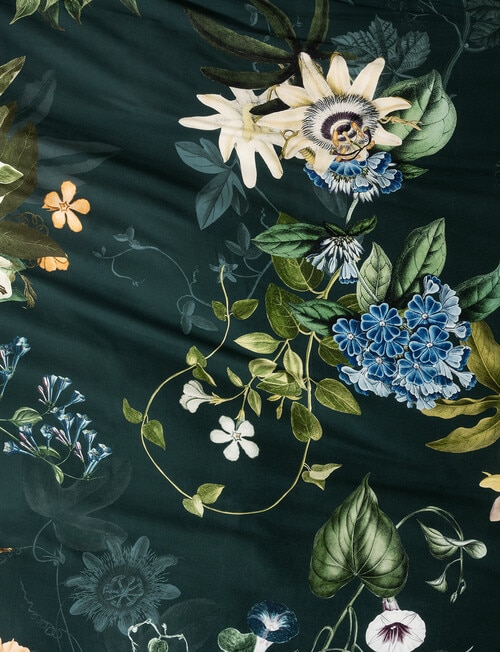 Linen House Marguerite Duvet Cover Set, Forest product photo View 03 L