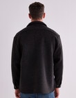 Gasoline Long Sleeve Overshirt, Charcoal product photo View 02 S