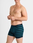 Jockey No Ride-Up Stripe Trunk, 2-Pack, Black & Team product photo View 03 S
