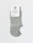 DS Socks Merino Cush Sole Liner Socks, Grey Marle, 5-11 product photo View 02 S