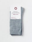 DS Socks Merino Cashmere Crew Socks, Grey Marle, 5-11 product photo View 02 S