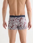 Jockey No Ride Up Cotton Soft Focus Trunk, Burgundy & Grey product photo View 02 S