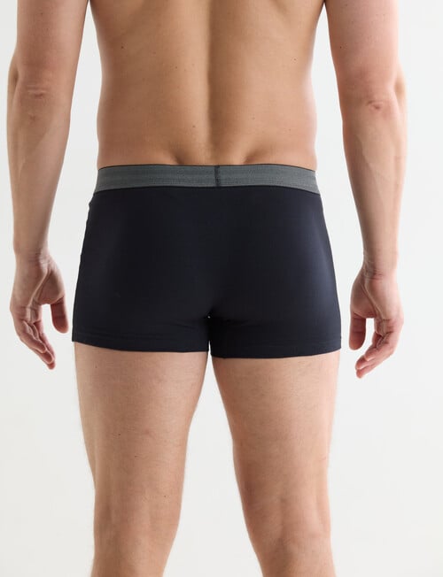 Jockey Comfort Distorted Check Trunk, 3-Pack, Grey & Black product photo View 03 L