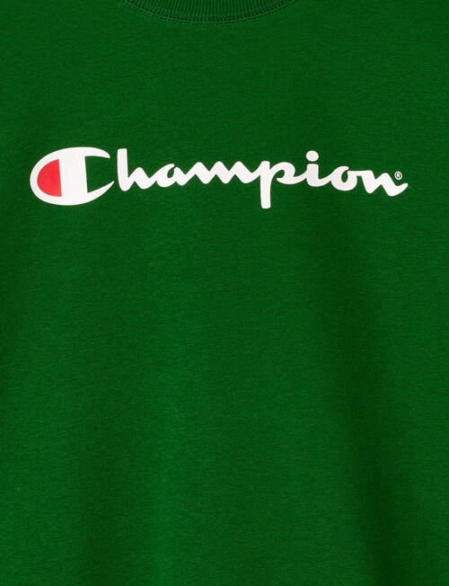 Champion Script Crew Sweatshirt, Mangrove Leaf product photo View 02 L