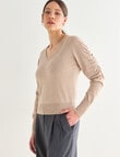 State of play Wool Cashmere Long Sleeve Sweater, Oatmeal Marle product photo View 05 S