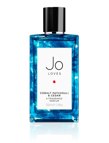 Jo Loves Cobalt Patchouli & Cedar Blue Bottle EDT, 100ml product photo