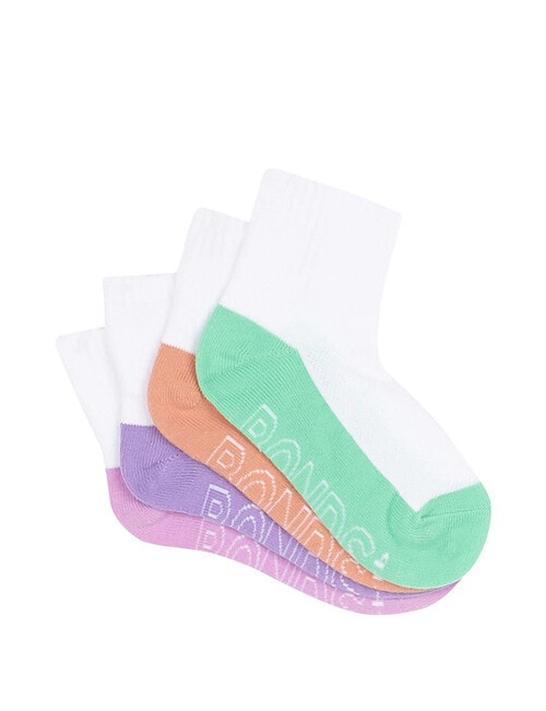 Bonds Bonds Logo Lite Quarter Crew, 4-Pack, White product photo