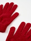 Boston + Bailey Chenille Gloves, Red product photo View 02 S
