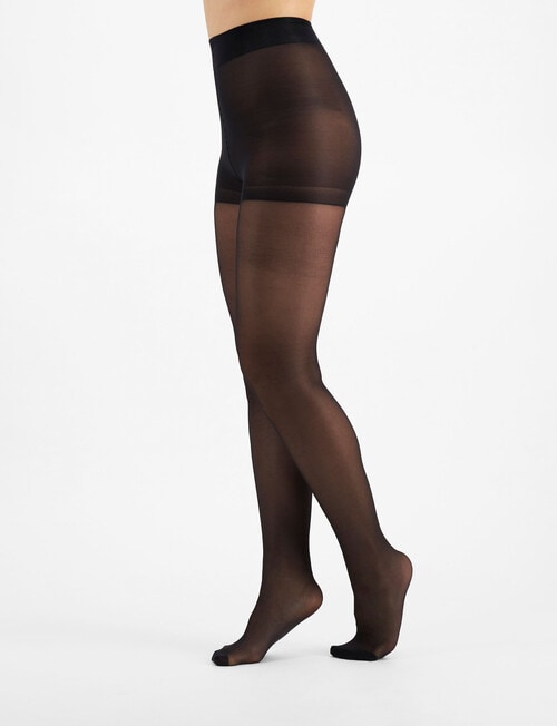 Bonds Comfy Tops Sheer Slimming, 15D, Black product photo View 02 L