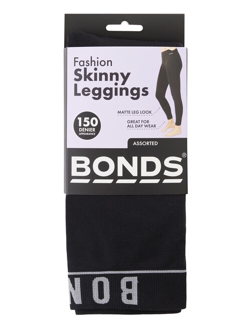 Bonds Skinny Legging, 150D, 1 Pack, Black product photo