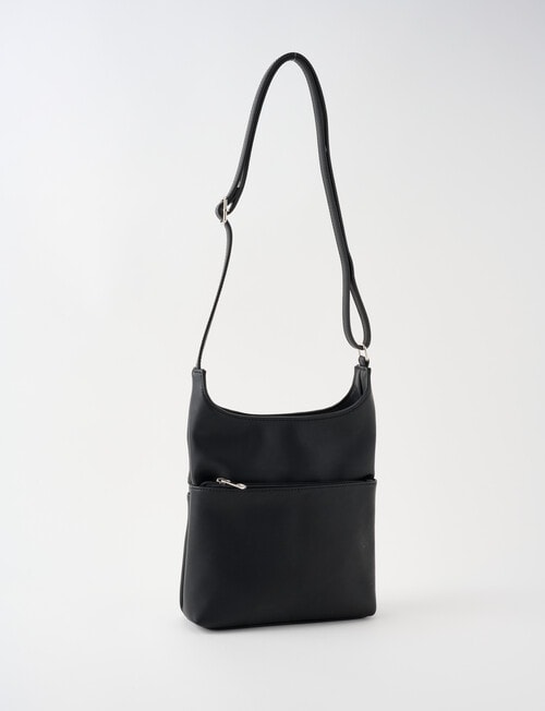 Boston + Bailey Soft Zip Crossbody Bag, Black product photo