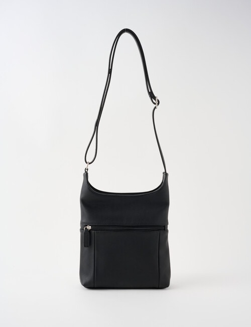 Boston + Bailey Soft Zip Crossbody Bag, Black product photo View 02 L