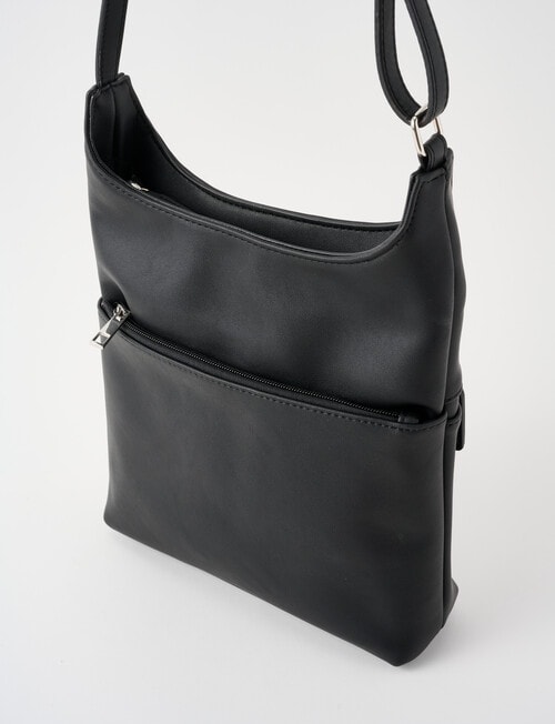 Boston + Bailey Soft Zip Crossbody Bag, Black product photo View 03 L