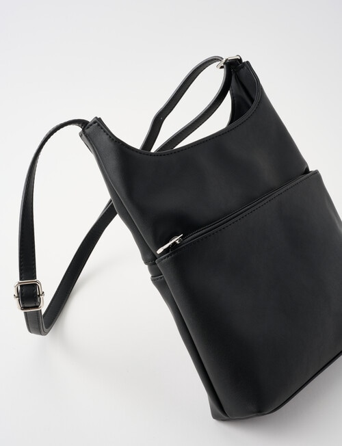 Boston + Bailey Soft Zip Crossbody Bag, Black product photo View 05 L