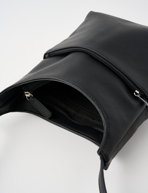 Boston + Bailey Soft Zip Crossbody Bag, Black product photo View 06 L