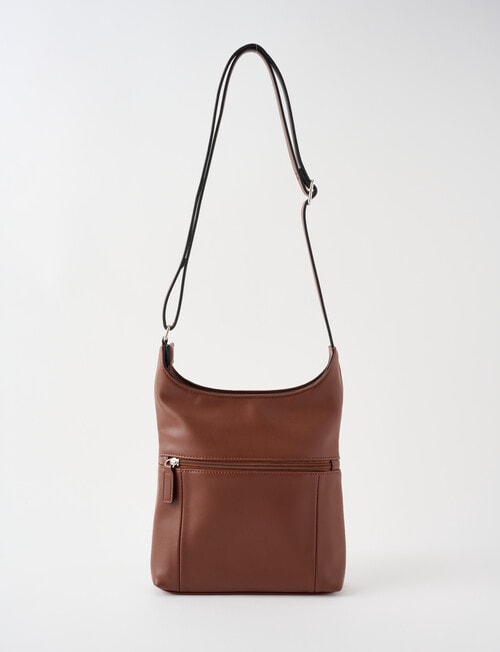 Boston + Bailey Soft Zip Crossbody Bag, Brown product photo View 02 L