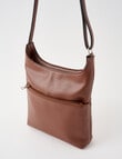 Boston + Bailey Soft Zip Crossbody Bag, Brown product photo View 03 S