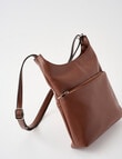 Boston + Bailey Soft Zip Crossbody Bag, Brown product photo View 05 S