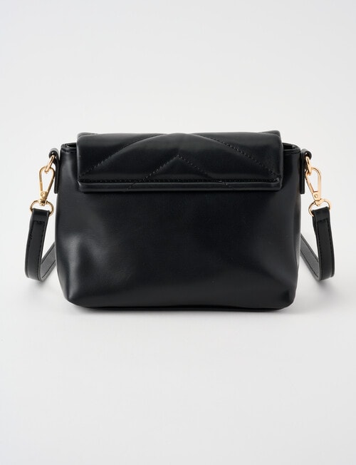 Boston + Bailey Quilted Envelope Crossbody Bag, Black product photo View 02 L