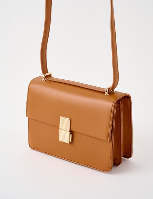 Whistle Accessories Buckle Crossbody Bag, Latte product photo View 03 L