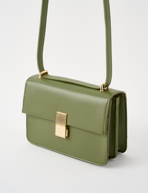 Whistle Accessories Buckle Crossbody Bag, Light Khaki product photo View 03 L