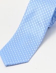 Laidlaw + Leeds Dobby Square Tie, 7cm, Light Blue product photo View 02 S