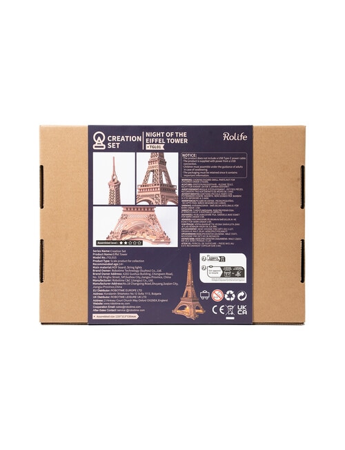 DIY Kits Rolife Night Of The Eiffel Tower product photo View 19 L