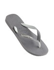 Havaianas Top Mix Jandal, Grey & White product photo View 03 S