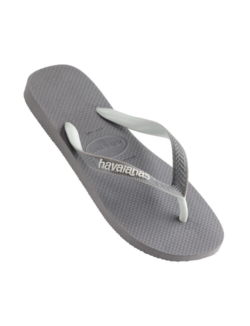 Havaianas Top Mix Jandal, Grey & White product photo View 03 L