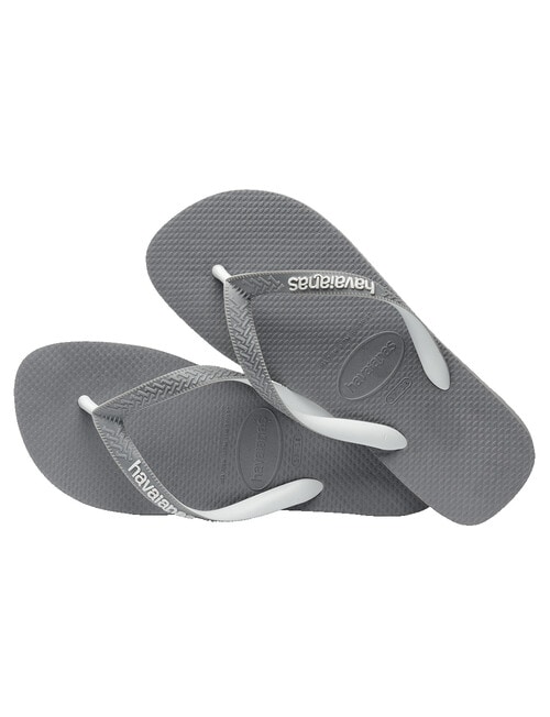 Havaianas Top Mix Jandal, Grey & White product photo View 05 L