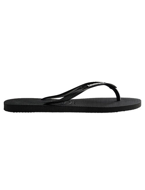 Havaianas Slim Logo Pop-Up Jandal, Black & White product photo View 04 L