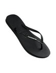 Havaianas Slim Logo Pop-Up Jandal, Black & White product photo View 03 S