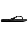 Havaianas Slim Logo Pop-Up Jandal, Black & White product photo View 04 S