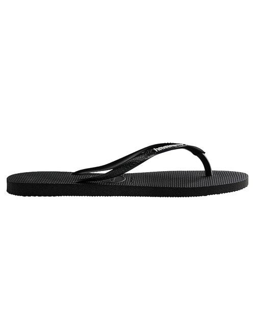 Havaianas Slim Logo Pop-Up Jandal, Black & White product photo View 04 L