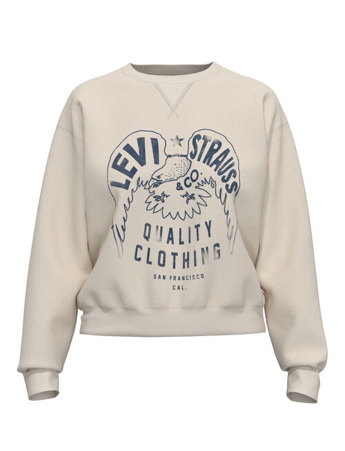 Graphic Sweatshirt Levis Crew Neck Jumper Levis Graphic