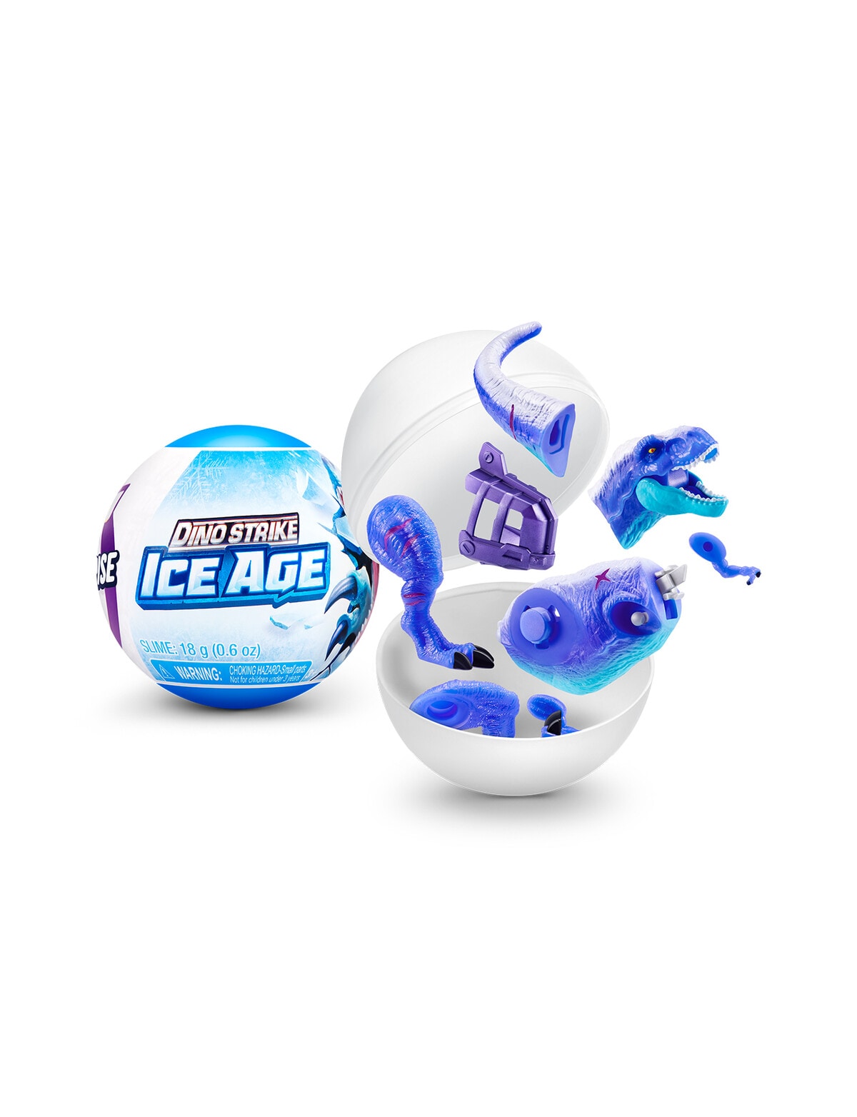 5 Surprise Dino Strike Ice Age di ZURU UNbox Surprise Dinosauri, Camion, elicotteri, Slime e Altro Ancora