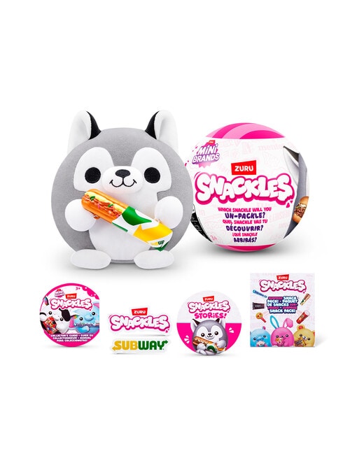 Snackles 14cm Small Series 1 Soft Toy, Wave 2, Assorted product photo View 02 L