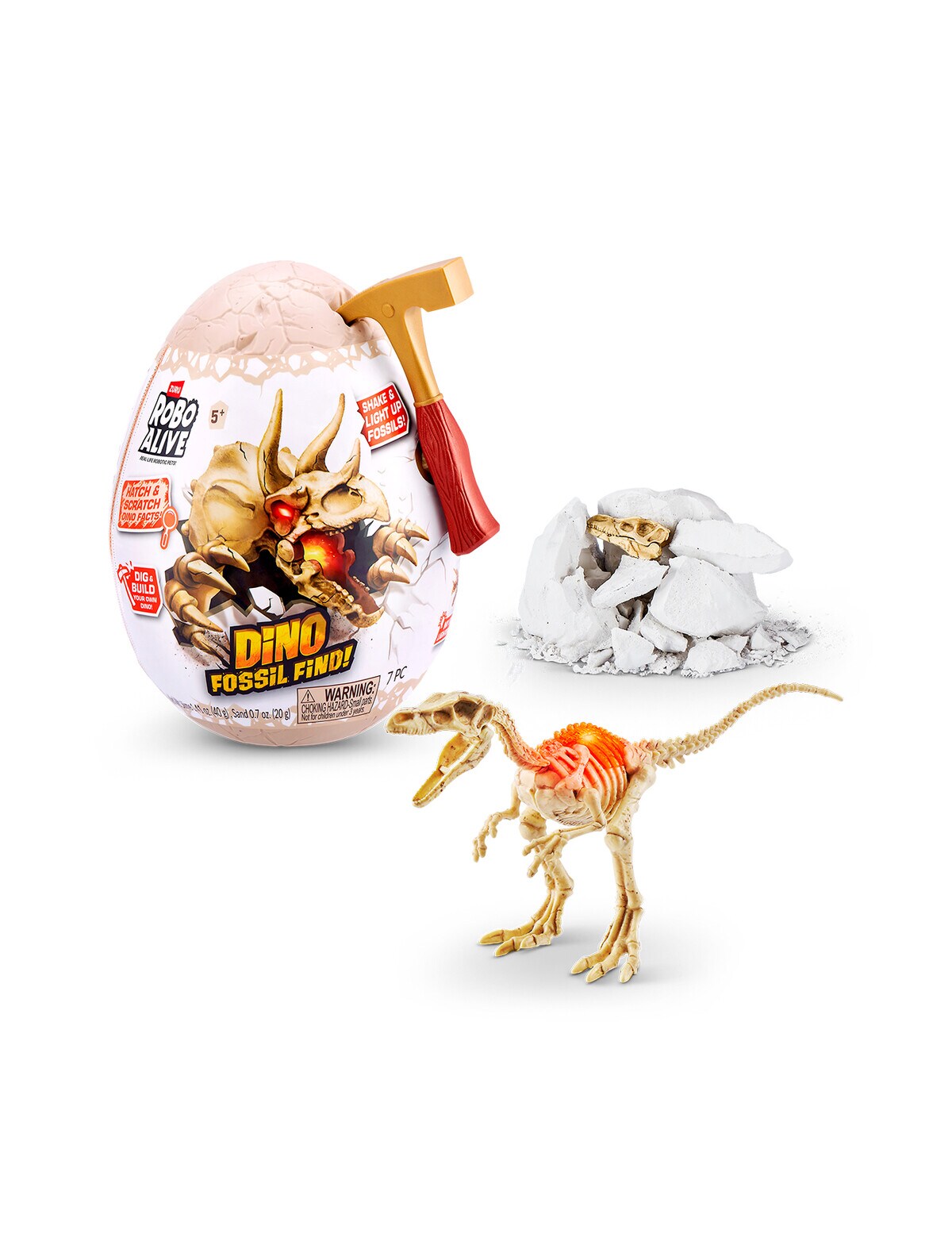 Robo Alive Dino Fossil Find Minis, Assorted Science Electronic