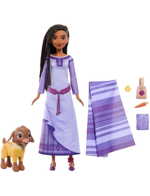 Disney Princess Wish Asha of Rosas Adventure Pack Fashion Doll product photo View 02 L